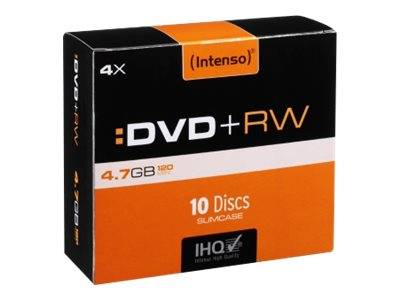 DVD+RW 4.7GB 4X SLIM CASE 10PZ.-0
