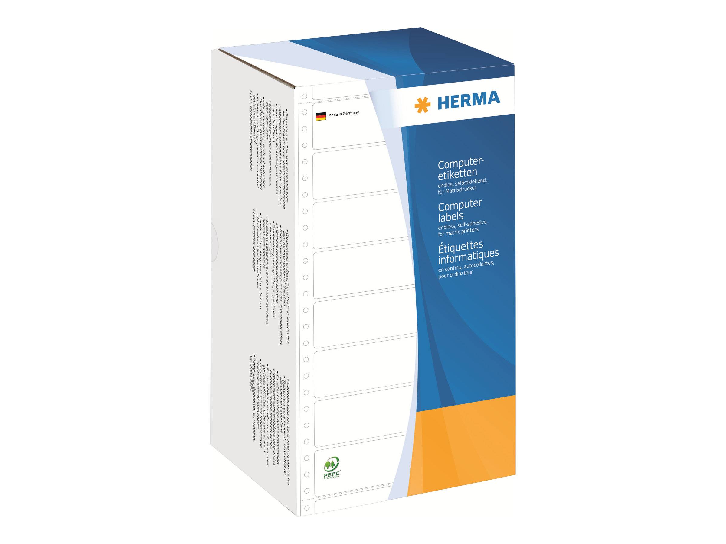 HERMA Computer labels - Perforierte Etiketten - weiß - 99,2 x 147,3 mm - 3000 Stck. (8292)-0