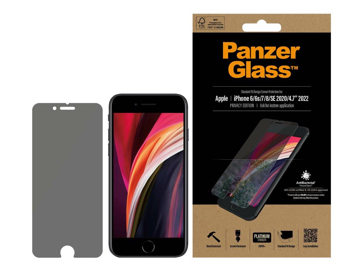 PanzerGlass Zubehör Mobiltelefone Vetro di protezione per display con protezione per gli occhi Apple iPhone 6, iPhone 6s-5