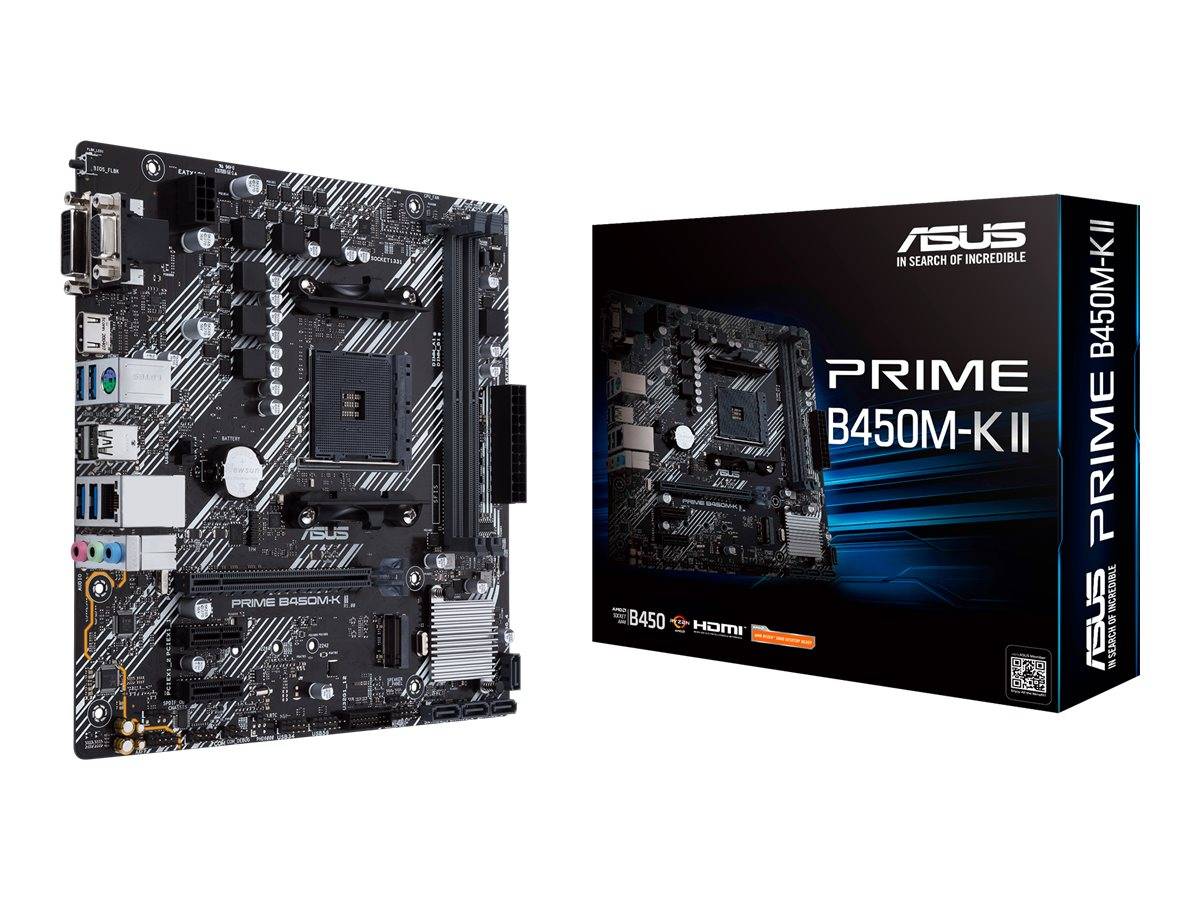 ASUS Prime B450M-K II AMD B450 Presa AM4 micro ATX 90MB1600-M0EAY0-7