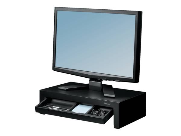 Fellowes Designer Suites 53,3 cm (21") Nero, Perlato Scrivania