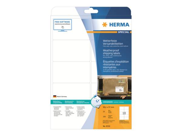 Etichette di spedizione HERMA SPECIAL 99,1 x 57,0 mm bianche