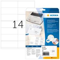 Etichette per indirizzi HERMA etichette per indirizzi, 105x42 280 pezzi 105,0 x 42,0 mm bianco-6