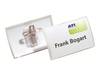 DURABLE Namensschild CLICK FOLD 40x75mm mit Kombiklemme PP 1 Pg. à 25 Stück 821119