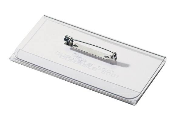 DURABLE Namensschild 40x75mm mit Plattennadel 1 Pg. à 100 Stück 800119-7