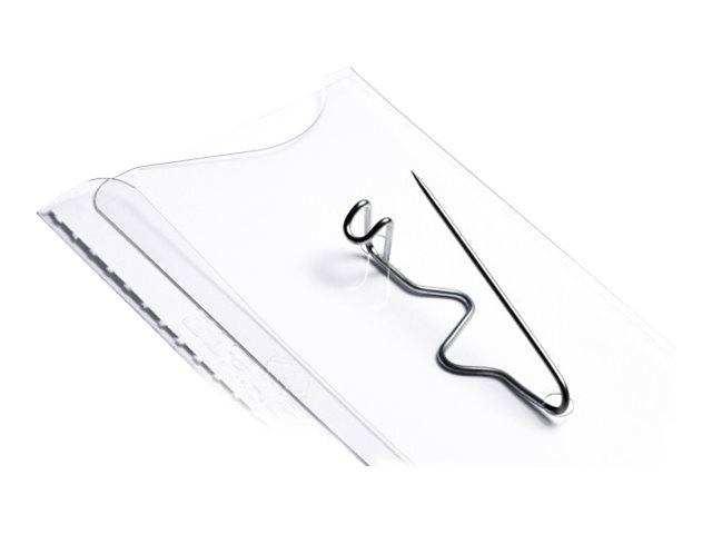 Durable 8008-19 100 pz (Durable Name Badge 40x75mm with Pin Includes Blank Insert Cards Transparent [Pack 100] - 800819)-3