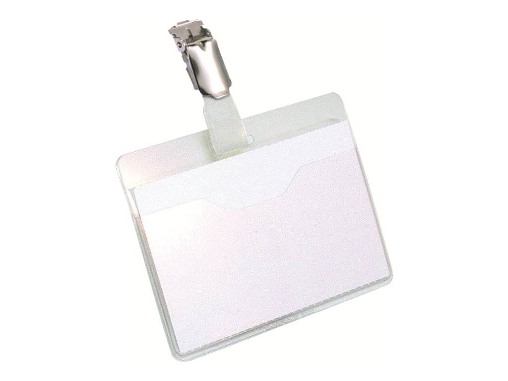 DURABLE Namensschild 60x90mm mit Clip teildeckend 1 Pg. à 25 Stück 810619-0