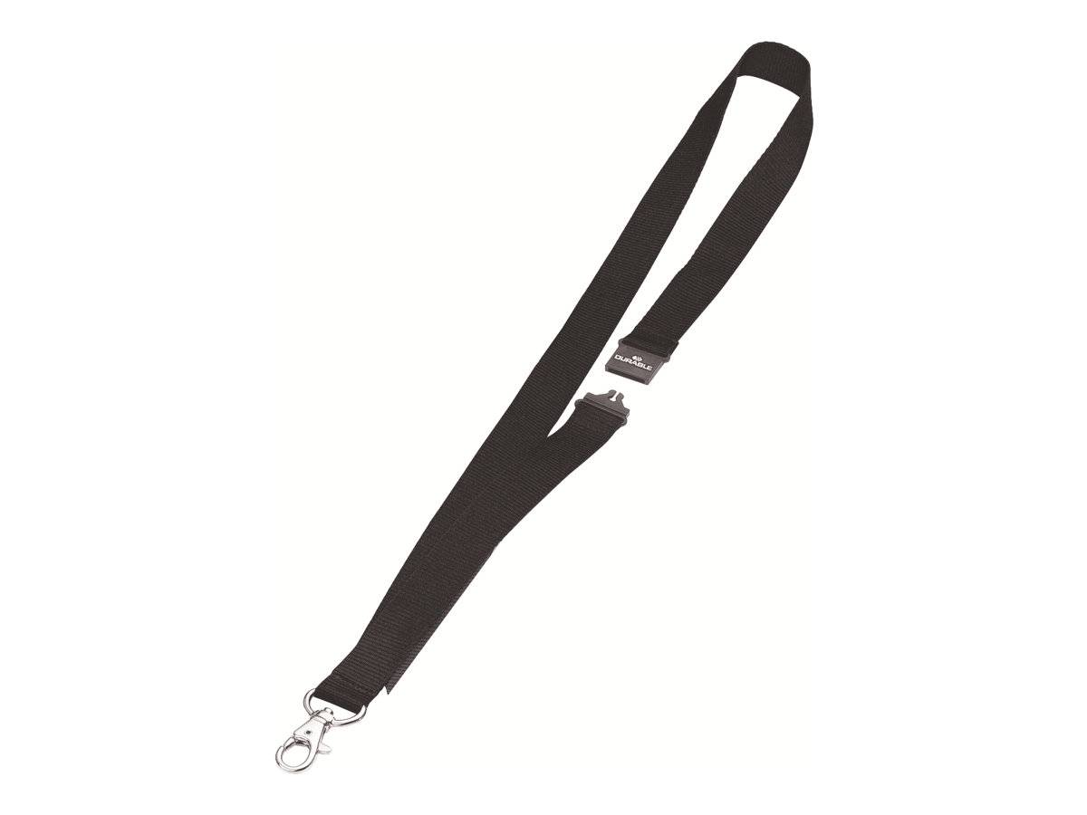 Durable Namensschildband - Schwarz (Packung mit 10)-0