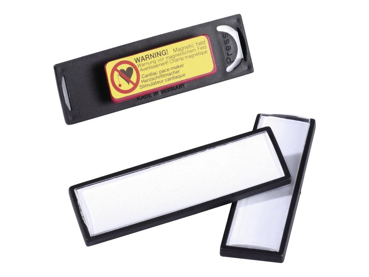 DURABLE Namensschild CLIP CARD 17x67mm mit Magnet 1 Pg. à 25 Stück 813201-4