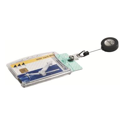 DURABLE Ausweishalter HARTBOX mit Jojo für 2 Karten 1 Pg. à 10 Stück 822419-0