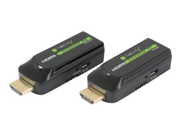 Techly IDATA EXT-E70S moltiplicatore AV Trasmettitore e ricevitore AV Nero IDATA EXT-E70S