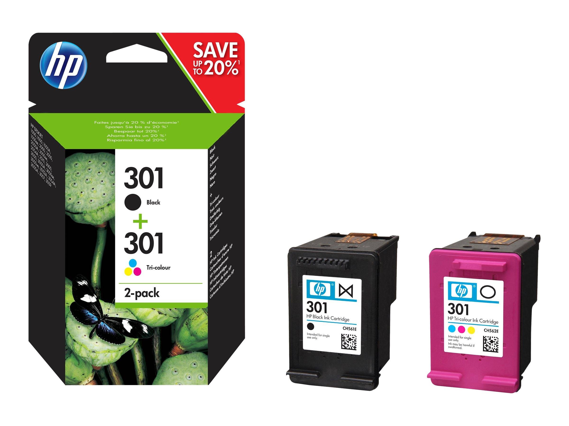 HP N9J72AE INK HP 301 N9J72AE CMYK DESKJET 2050-0