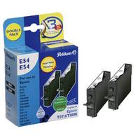 Pelikan E54 Double Pack - confezione da 2 - 9 ml - nero - compatibile - cartuccia d'inchiostro (alternativa a: Epson T07-3