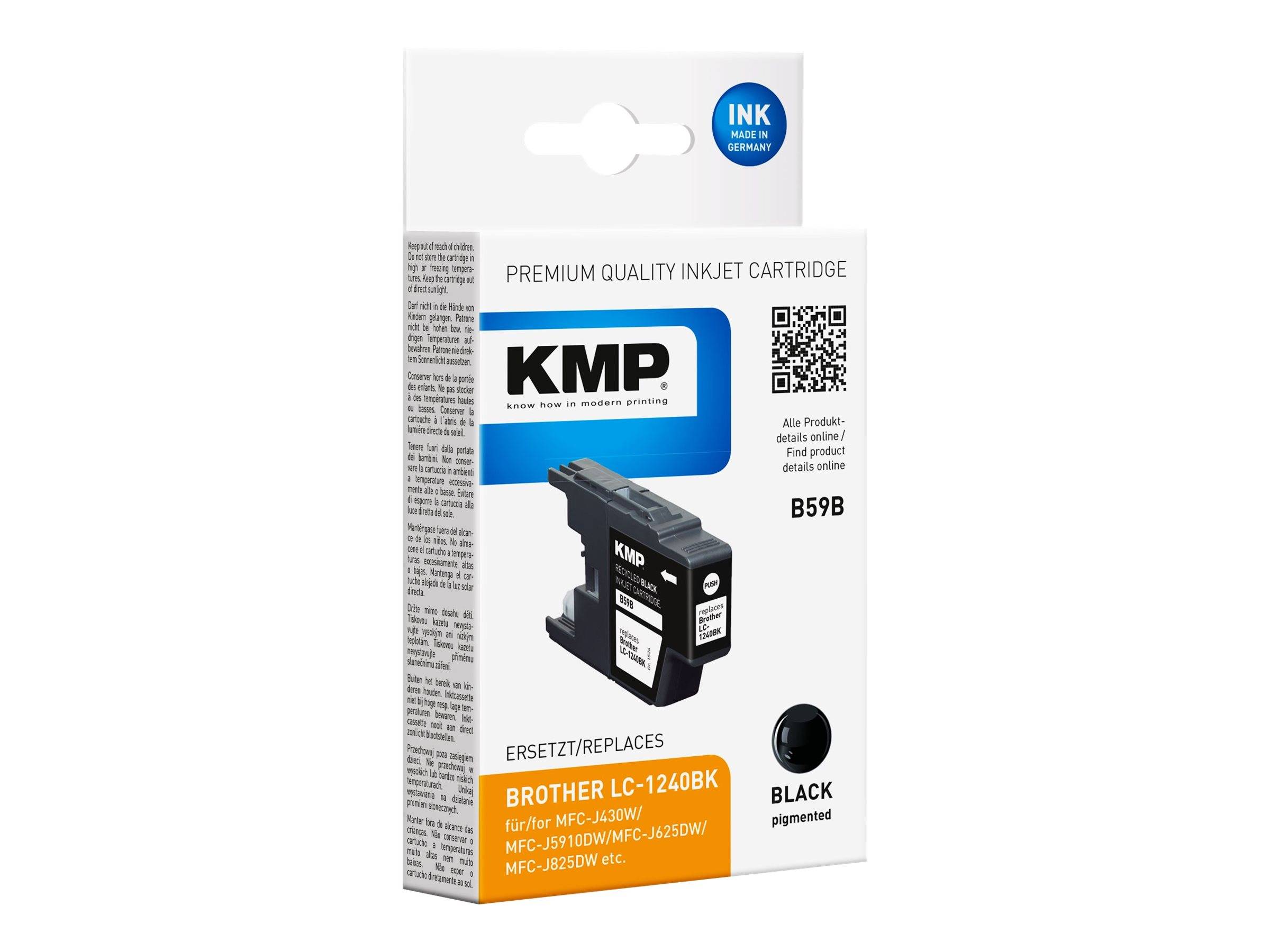 KMP Druckerpatrone B59B schwarz kompatibel zu brother LC-1240BK-0