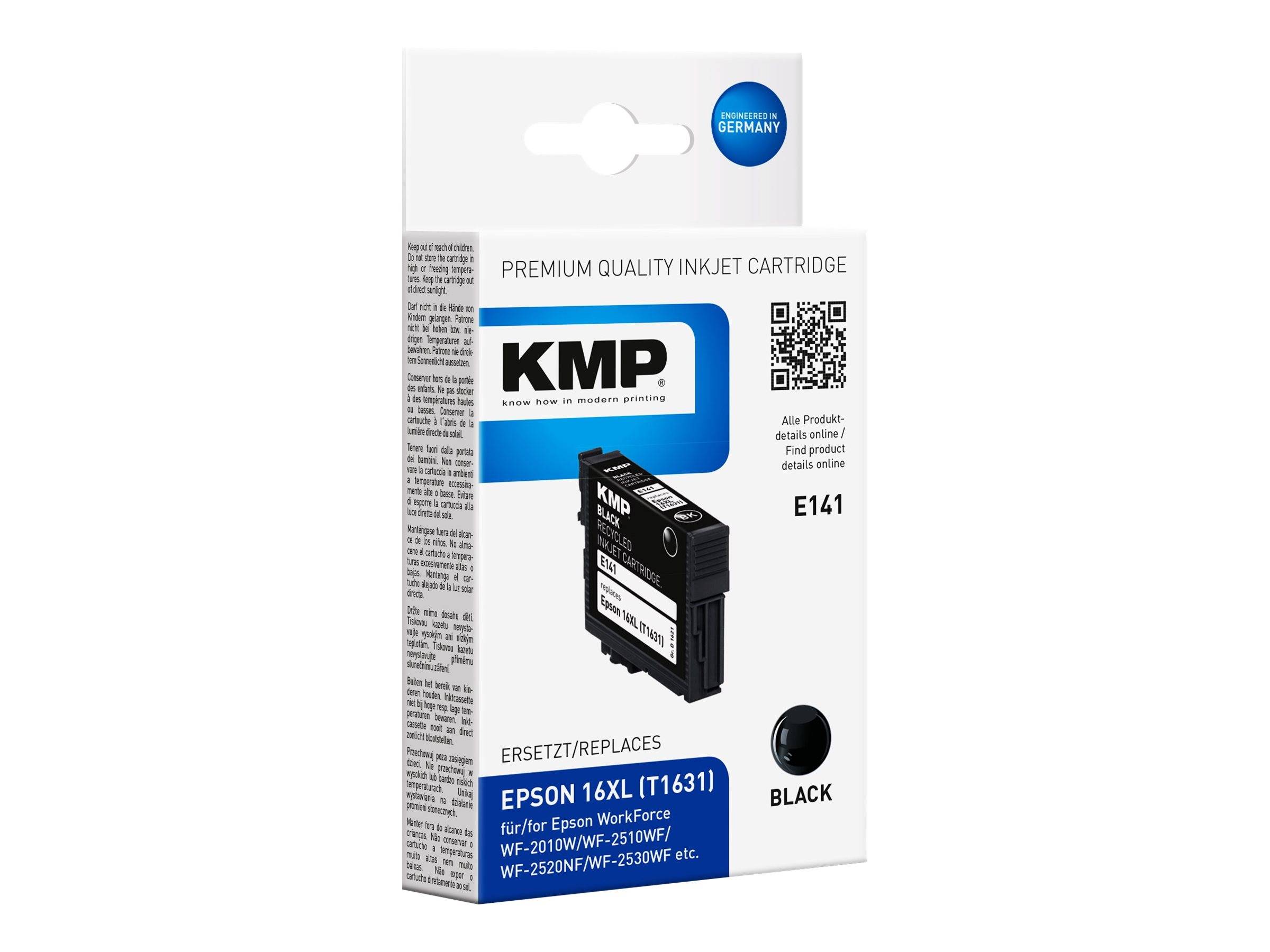 Cartuccia per stampante KMP E141 nera compatibile con EPSON 16XL / T1631XL-0
