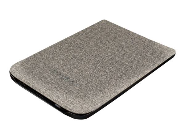 PocketBook Shell series - Flip-Hülle für eBook-Reader - Kunststoff, Polyurethan, Microfiber - Grau - für PocketBook Basi