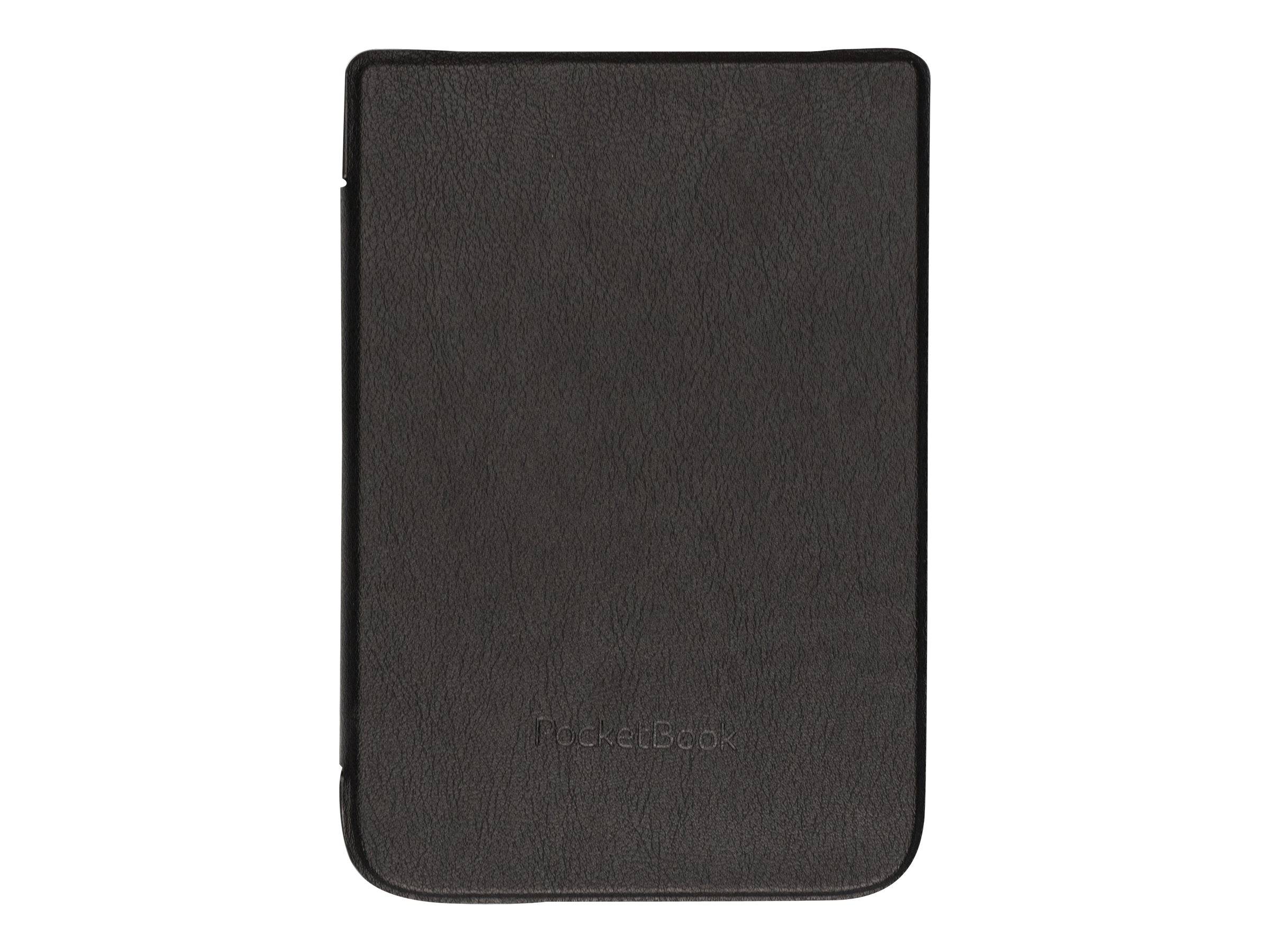 PocketBook Shell series - Flip-Hülle für eBook-Reader - Kunststoff, Polyurethan, Microfiber - Schwarz - 15,20cm (6") - f-0