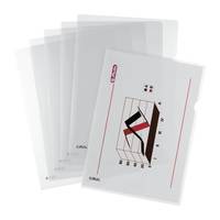 herlitz Sichthülle, DIN A4, PP, transparent, 0,12 mm genarbt, seitlich und oben offen, mit Griffausstanzung (5914304)-5