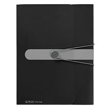 herlitz Sammelbox easy orga to go, DIN A4, schwarz opak PP-Folie, Füllhöhe: 40 mm, mit Gummizugverschluss und (11206117)-5