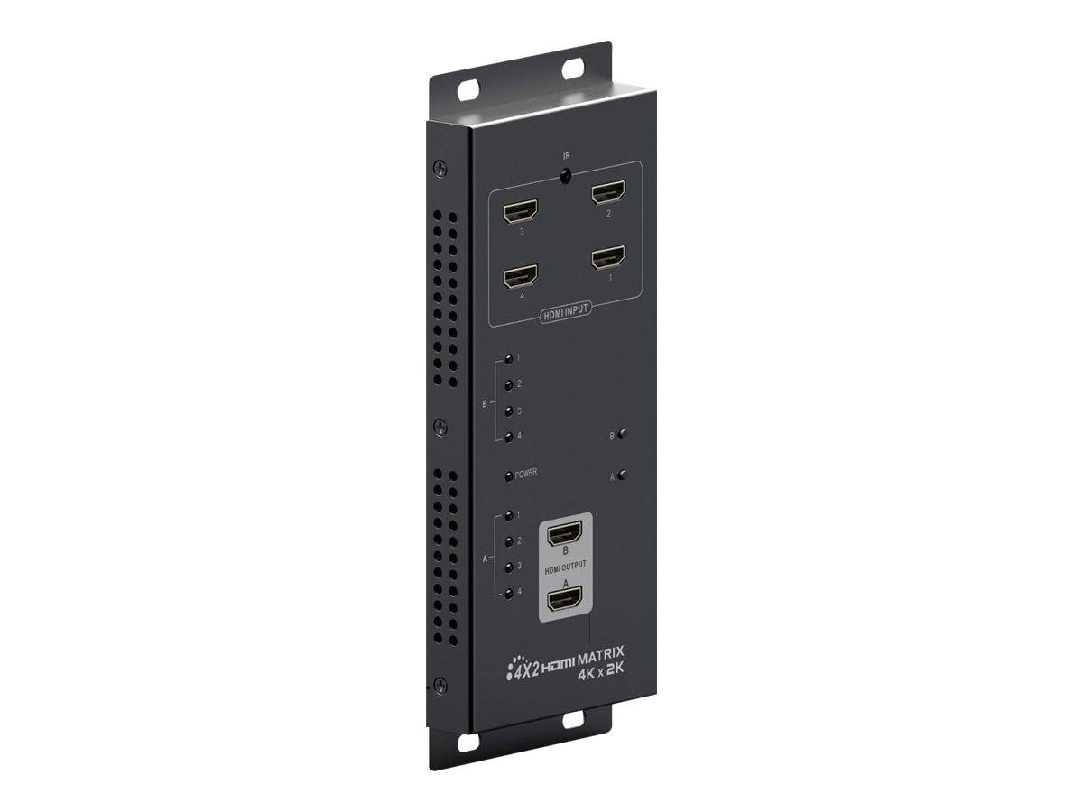 TECHly IDATA-HDMI-MX42 4x2 porte Switch Matrix HDMI Per montaggio a parete 3840 x 2160 Pixel-5