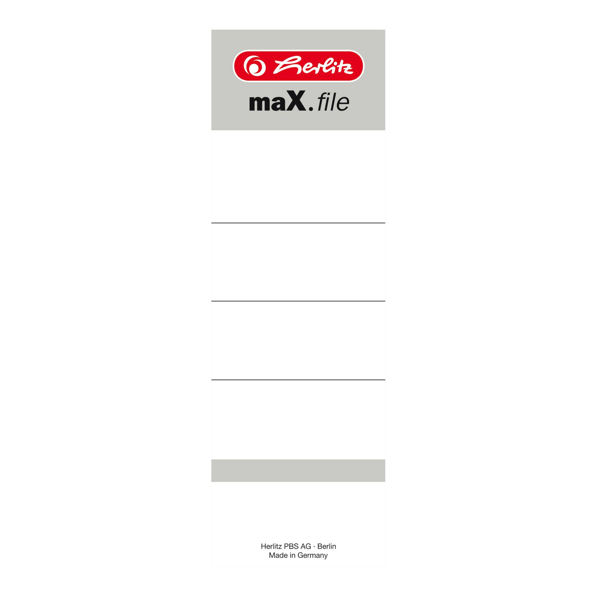 herlitz Ordneretiketten maX.file weiß - 10 Stück-3