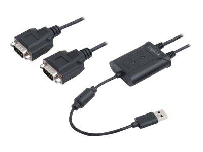 Logilink USB 2.0 to 2-Port Serial Adapter - Serieller Adapter - USB 2.0 - RS-232 x 2 (AU0031)-0