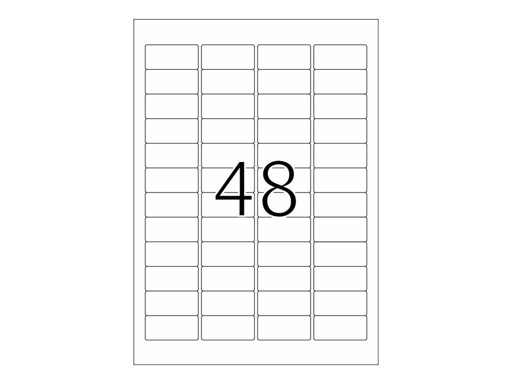 HERMA SuperPrint LaserCopy - Selbstklebende matte Polyesterfolienetiketten - Silber - 45,7 x 21,2 mm - 1200 Stck. (25 Bo-5