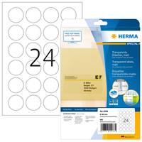 Etichetta di chiusura etichette foil HERMA.Trasp.40mm corsa 40,0 x 40,0 mm trasparente-8