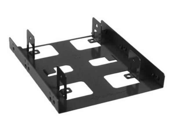 Sharkoon 3,5quot; BayExtension - Adattatore per vano unità - 3,5" a 2 x 2,5quot; (da 8,9 cm a 2 x 6,4 cm)