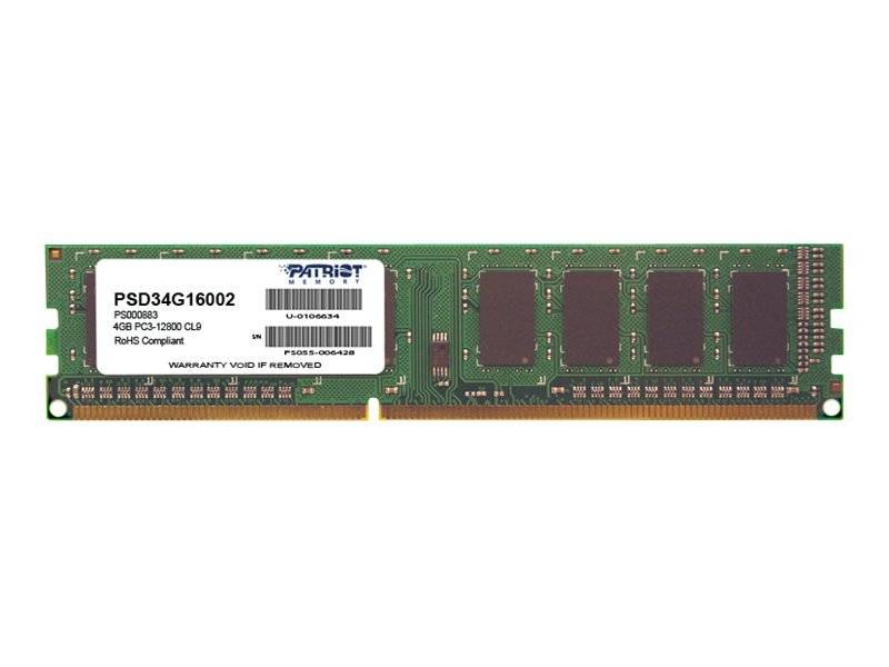 PATRIOT RAM DIMM 4GB DDR3 1600MHZ-0