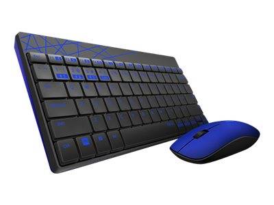 Rapoo 8000M - Tastatur-und-Maus-Set - kabellos - 2.4 GHz, Bluetooth 4.0, Bluetooth 3.0 - Schwarz-0
