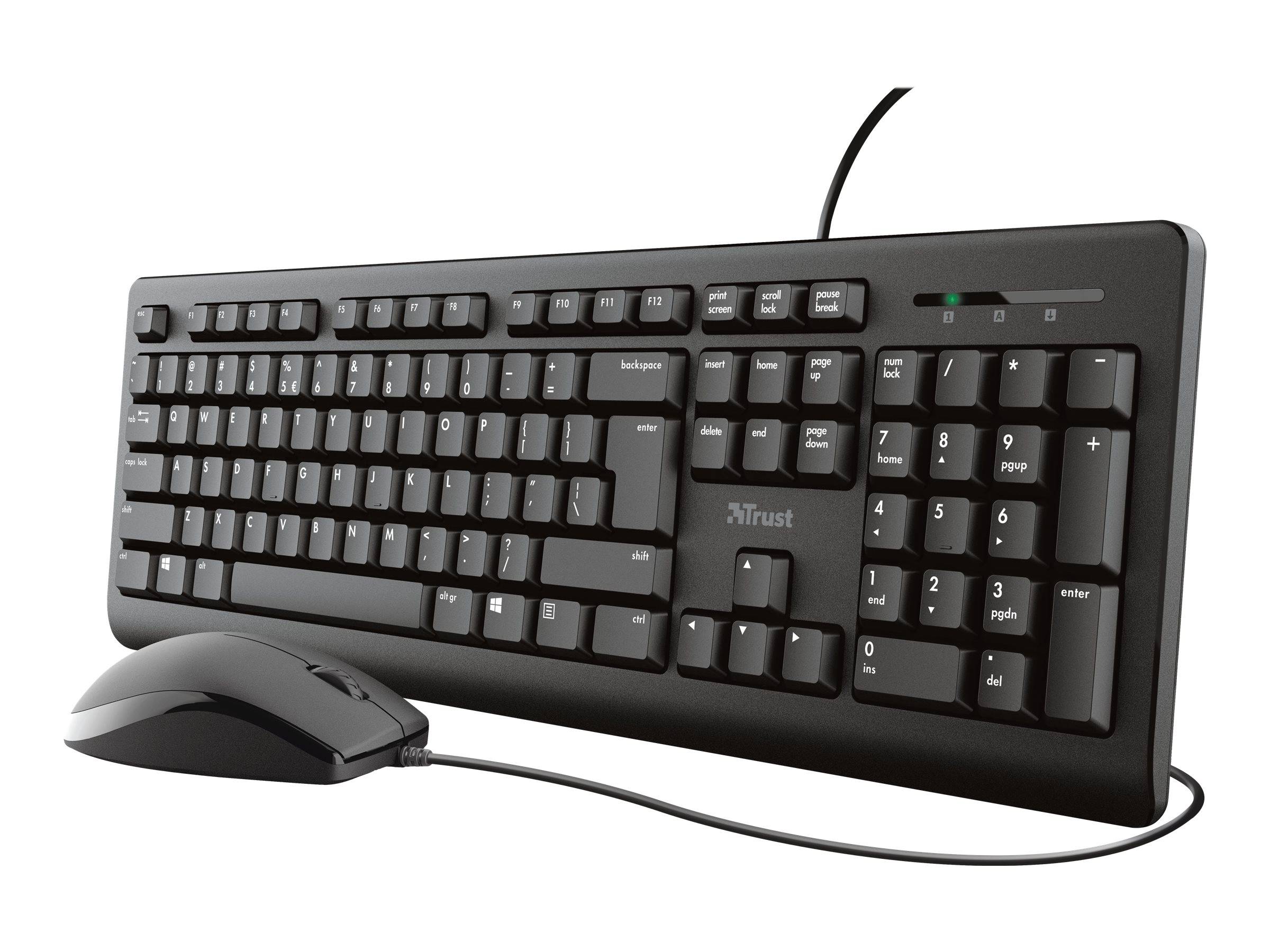 Trust Primo Tastatur USB QWERTZ Deutsch Schwarz (23973)-0