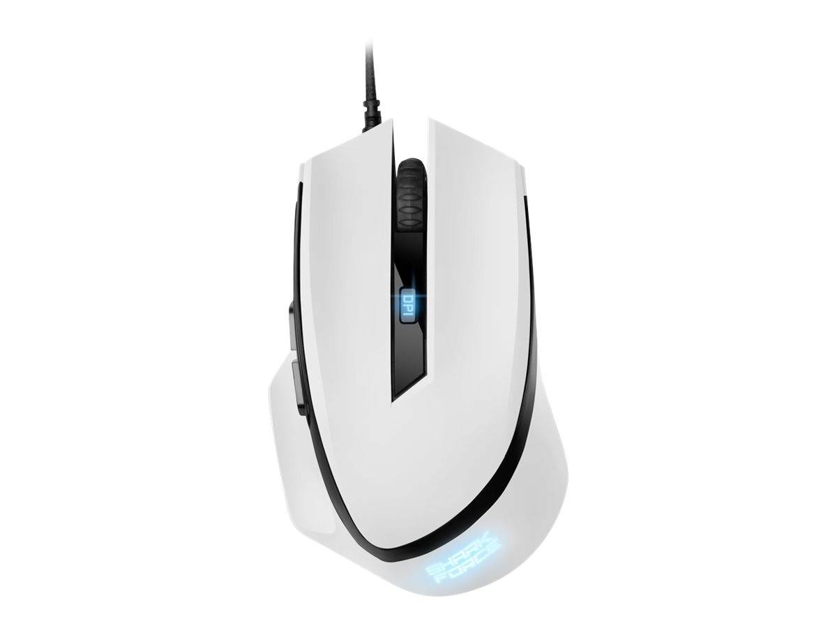 Sharkoon SHARK Force II mouse Mano destra USB tipo A Ottico 4200 DPI SHARK FORCE II WHITE