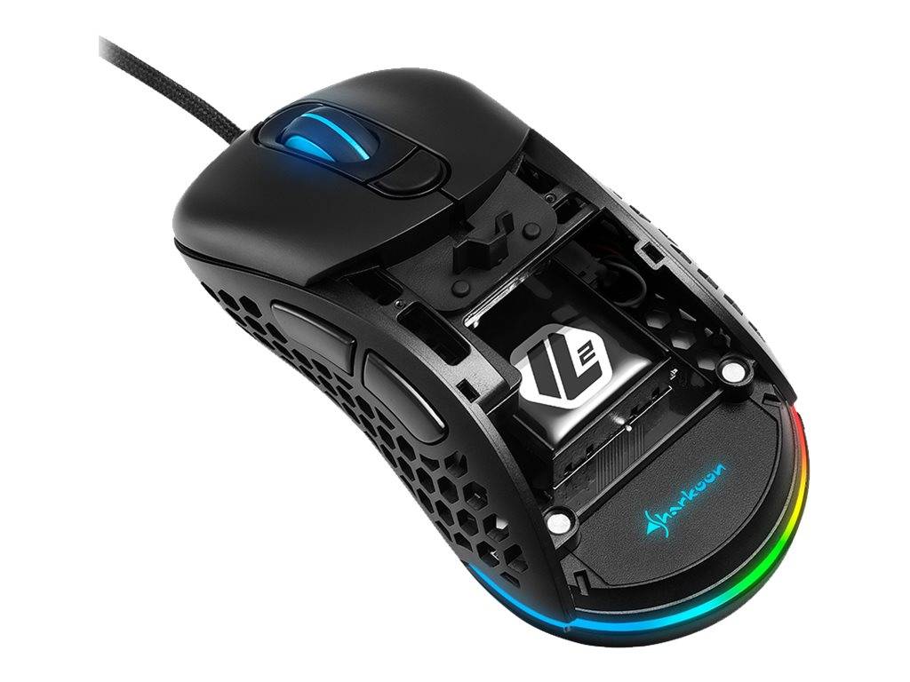 SHARKOON MOUSE GAMING LIGHT2-200, WHITE, 16000 DPI MAX, RGB, 6 TASTI, USB 1.8MT, BIANCO-8