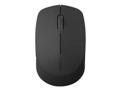 Rapoo M100 - Maus - kabellos - 2.4 GHz, Bluetooth 4.0, Bluetooth 3.0 - Schwarz-0