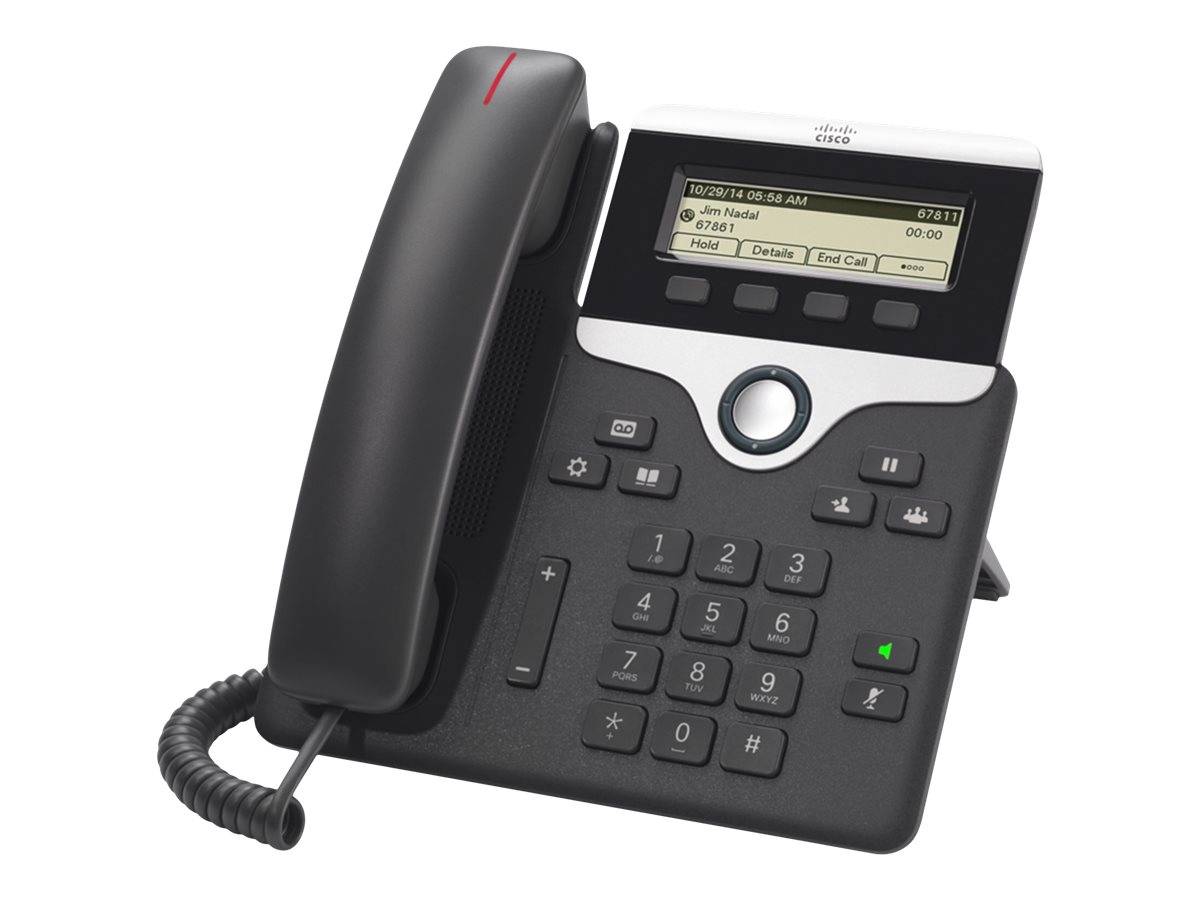 Cisco ip phone 7811 telefono voip sip, srtp 2 x ethernet 10base-t/100base-tx nero-7