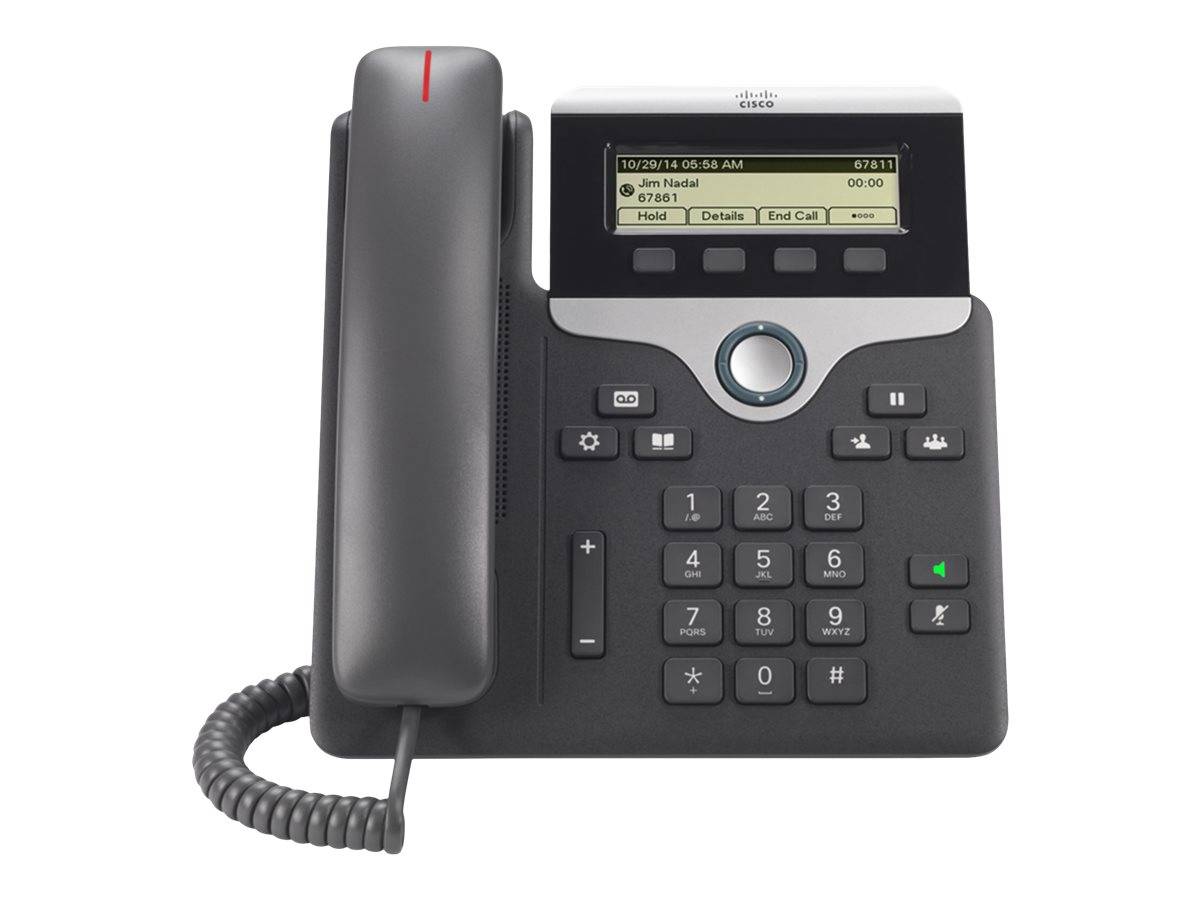 Cisco ip phone 7811 telefono voip sip, srtp 2 x ethernet 10base-t/100base-tx nero-8