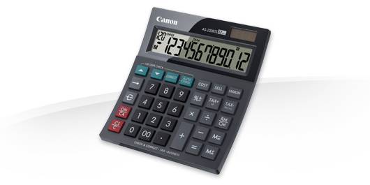 Canon AS-220RTS calcolatrice Desktop Calcolatrice con display Nero-5