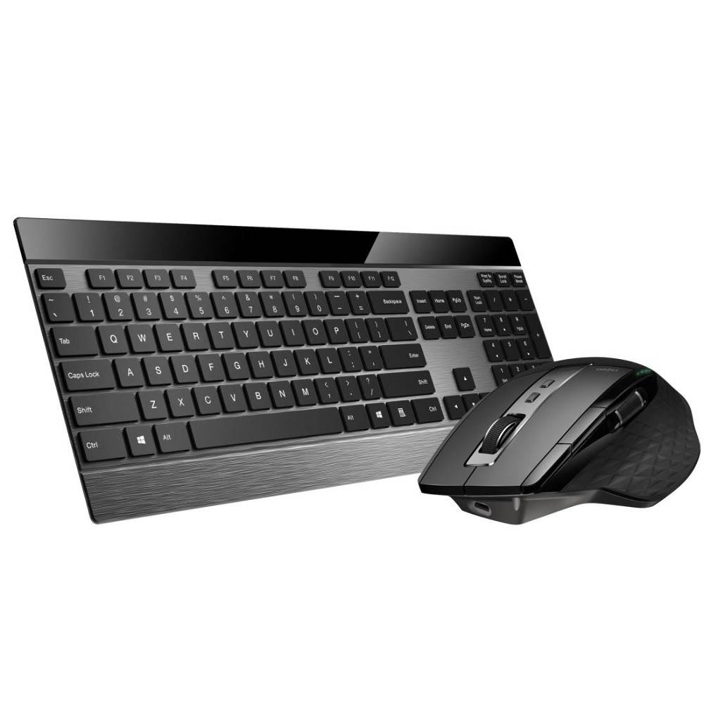 Rapoo 9900M - Tastatur-und-Maus-Set - kabellos - 2.4 GHz, Bluetooth 4.0, Bluetooth 3.0 - Deutsch - Schwarz-7