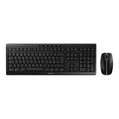 CHERRY STREAM DESKTOP RECHARGE - Tastatur-und-Maus-Set - kabellos - 2.4 GHz - Schweiz - Tastenschalter: CHERRY SX - Schw-0