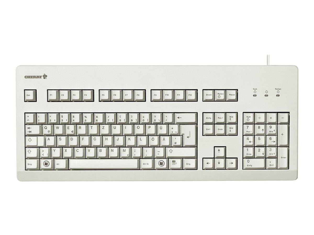 CHERRY G80-3000 USB Tastiera Tedesco, QWERTZ Grigio-0