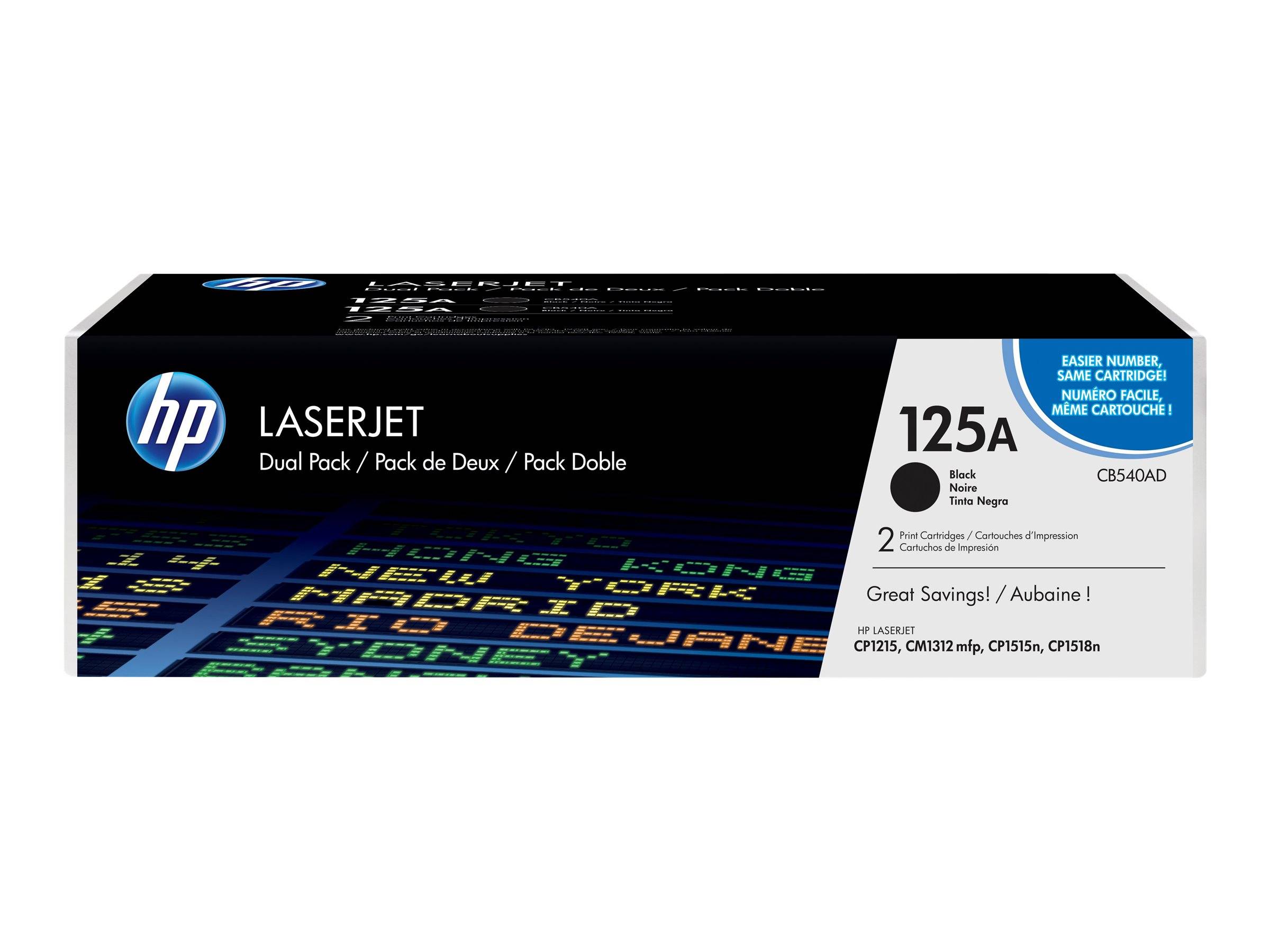 HP 125A - Confezione da 2 - nero - originale - La