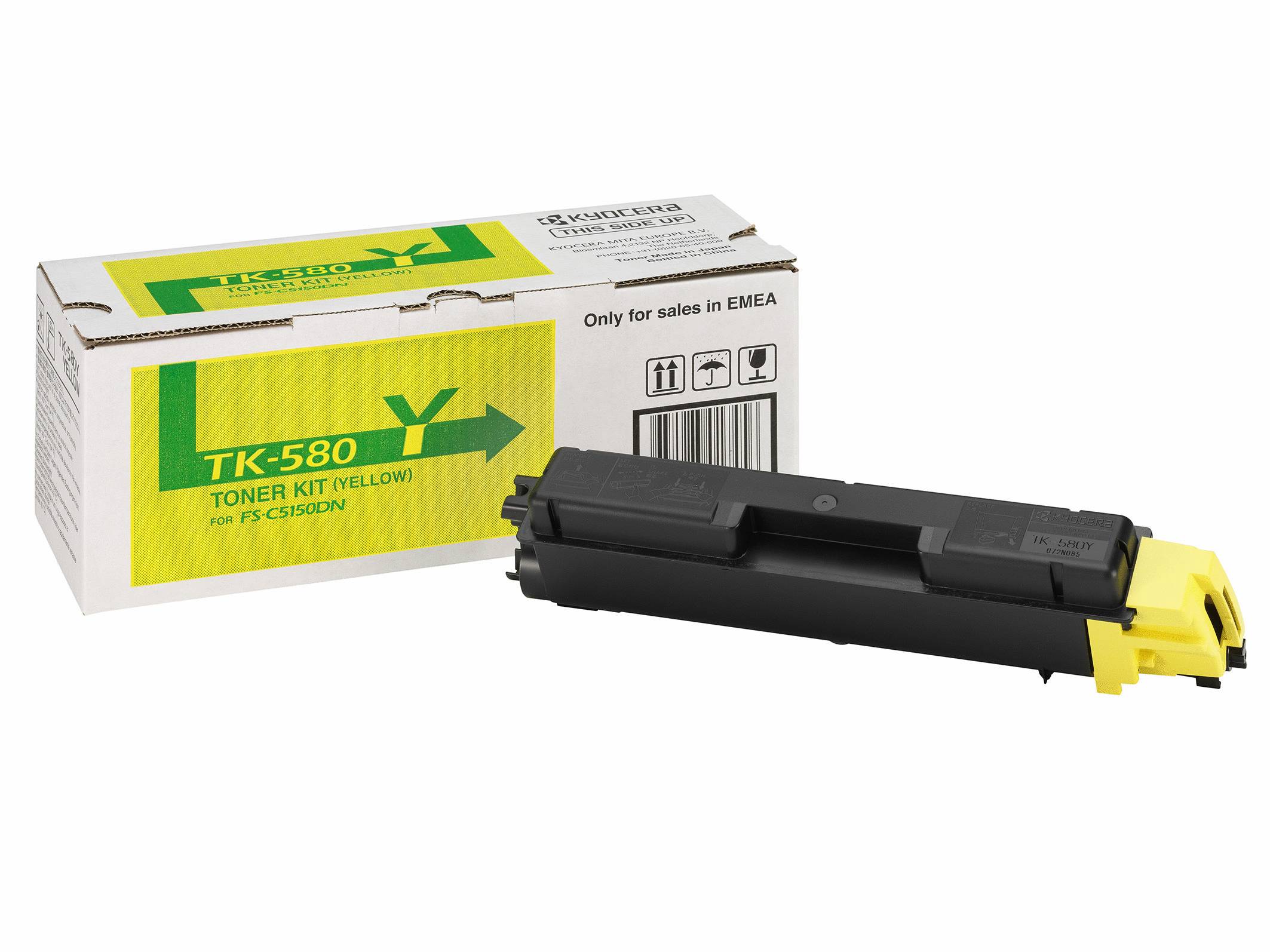 Kyocera Cartuccia toner TK-580Y 1T02KTANL0 Originale Giallo 2800 pagine-6