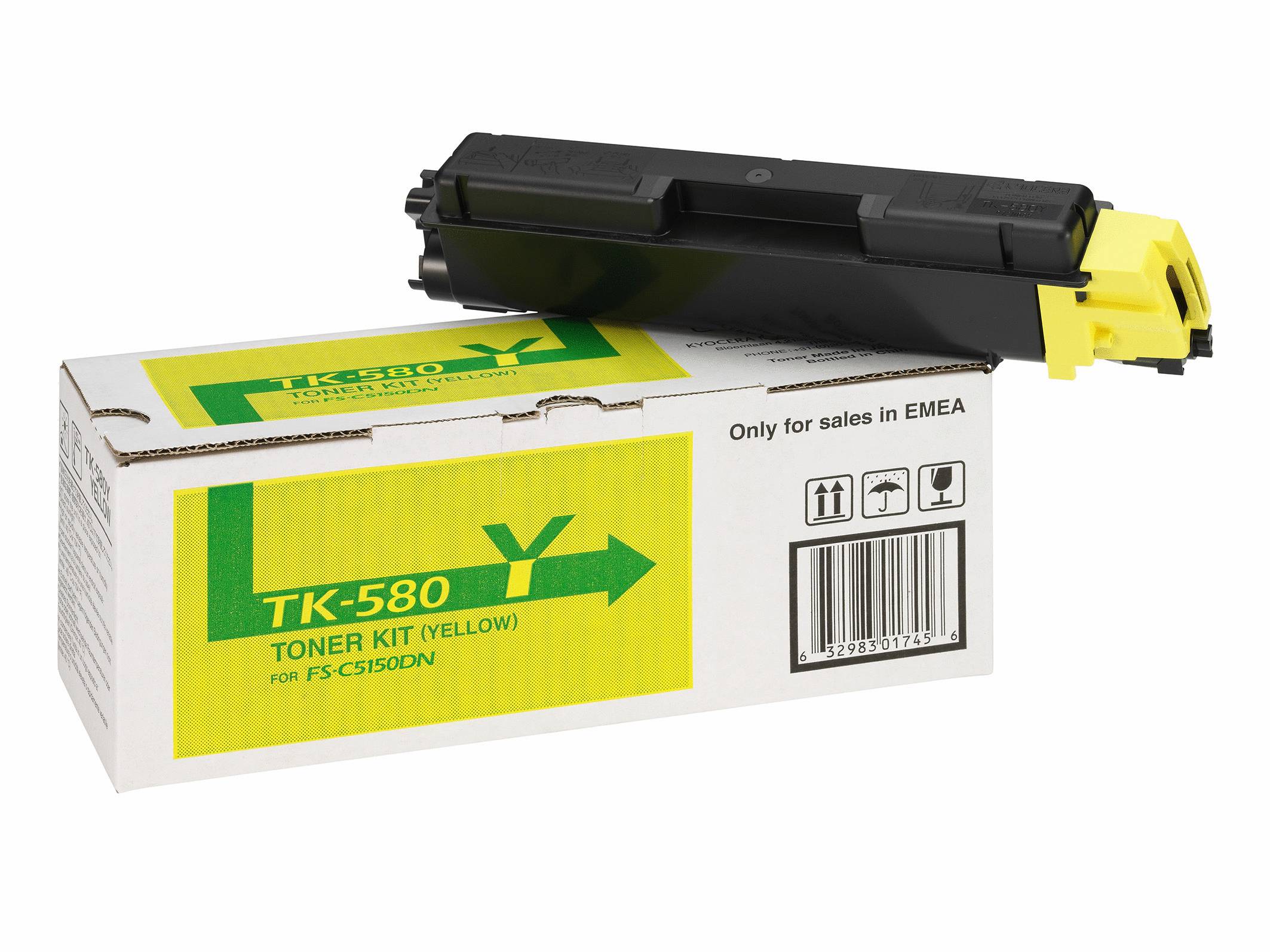 Kyocera Cartuccia toner TK-580Y 1T02KTANL0 Originale Giallo 2800 pagine-8
