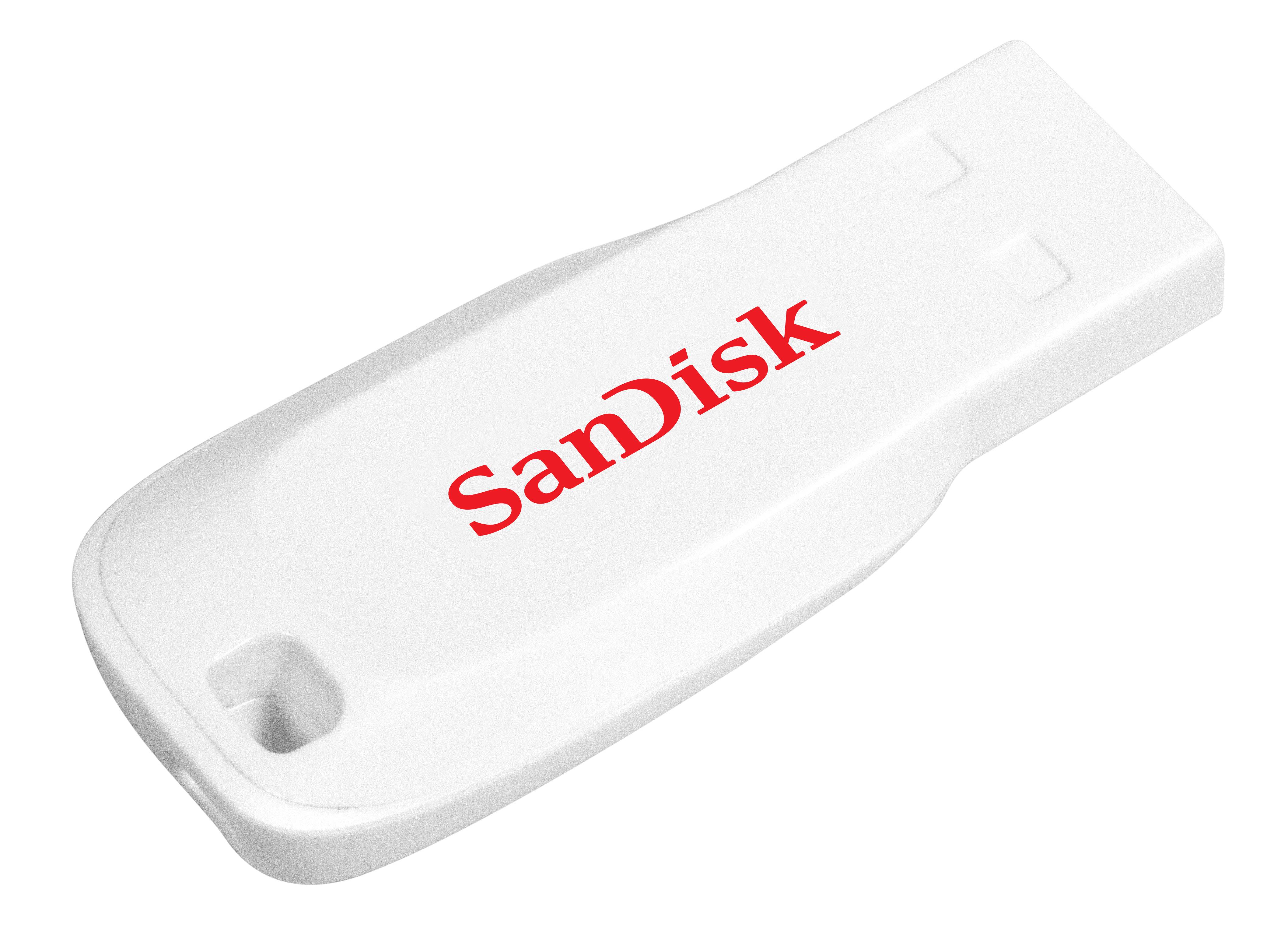 SanDisk Cruzer Blade unità flash USB 16 GB USB tipo A 2.0 Bianco SDCZ50C-016G-B35W-8