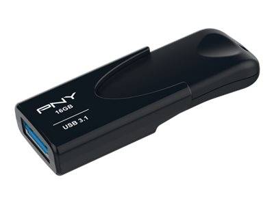 PNY Attache 4 unità flash USB 16 GB USB tipo A 3.2 Gen 1 [3.1 Gen 1] Nero (ATTACH 4 USB 3.1 16GB - USB STICK)-0