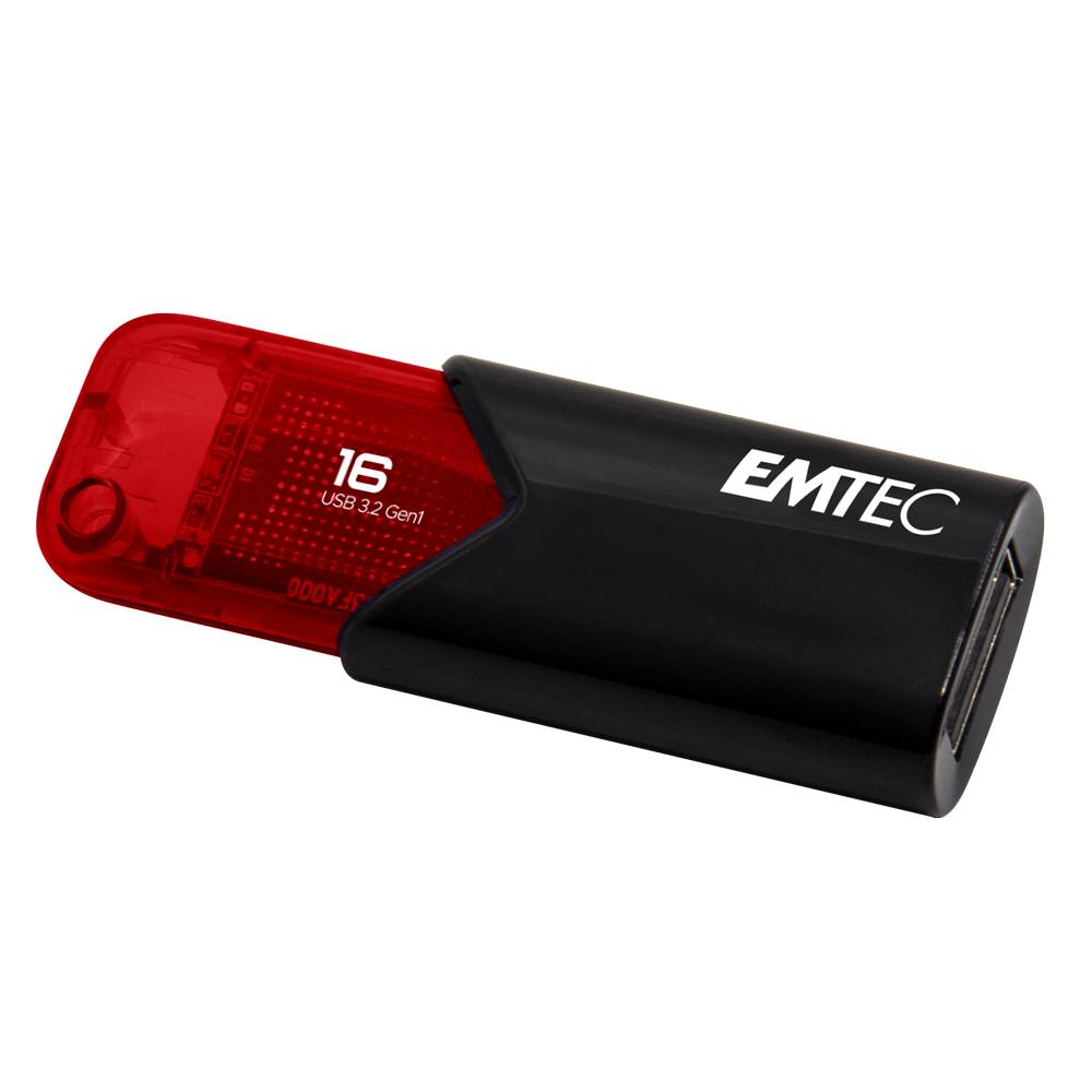 Emtec Click Easy unità flash USB 16 GB USB tipo A 3.2 Gen 2 (3.1 Gen 2) Nero, Rosso ECMMD16GB113-8