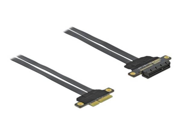 Delock Riser Karte PCI Express x4 zu x4 mit flexiblem Kabel 30 cm (85768)