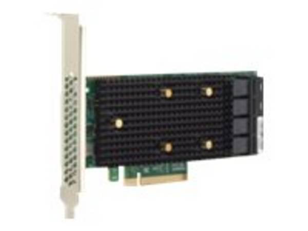 Broadcom HBA 9500-16i Tri-Mode - Speicher-Controller - 16 Sender/Kanal - SATA 6Gb/s / SAS 12Gb/s / PCIe 4.0 (NVMe) - PCI