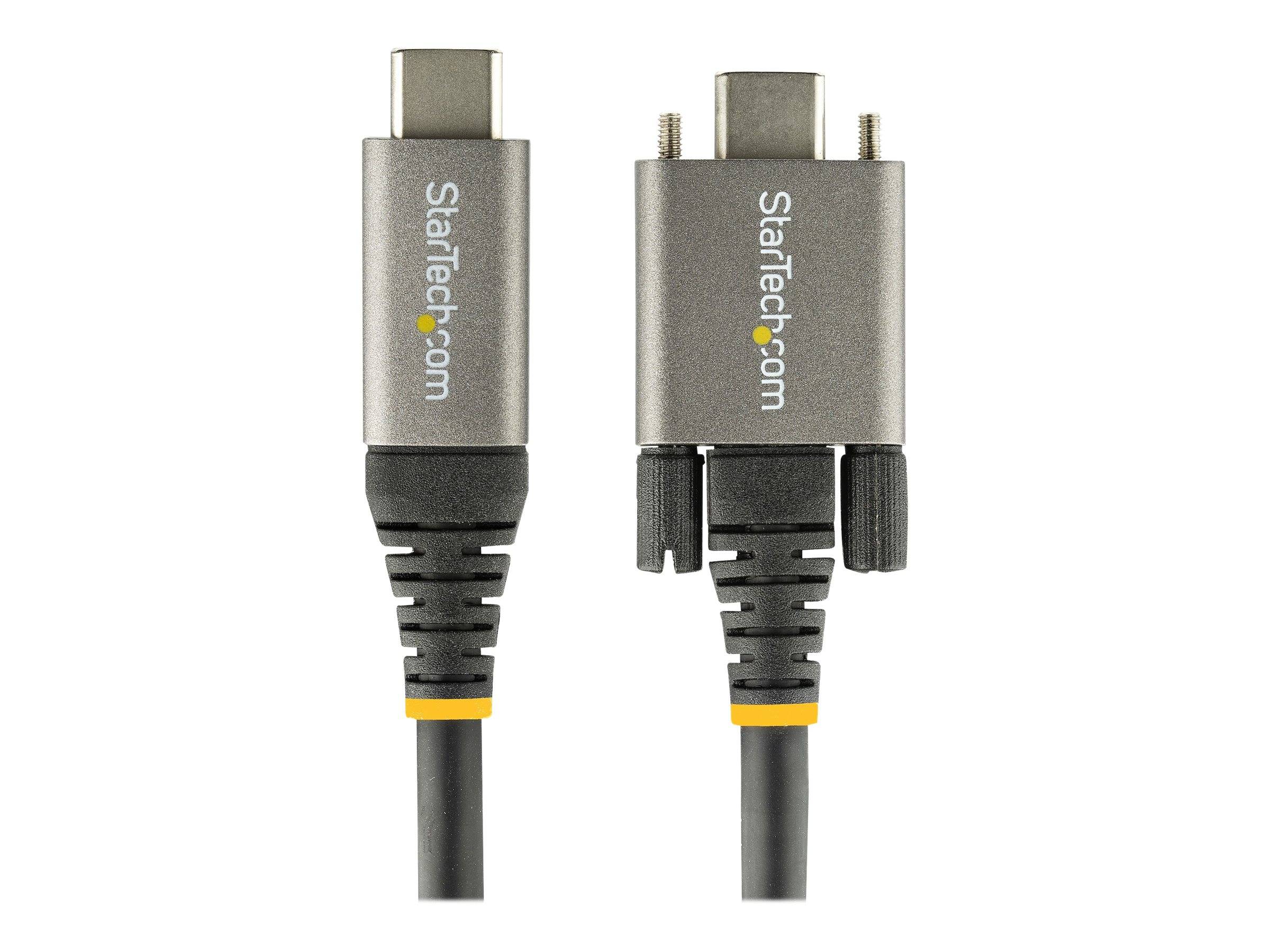 StarTech.com Cavo USB-C con viti di bloccaggio laterali da 1m - Cavo da USB-C a-3